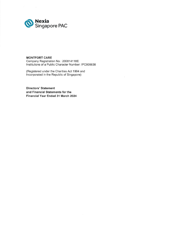 Montfort Care Audited FS_FYE 31 March 2024